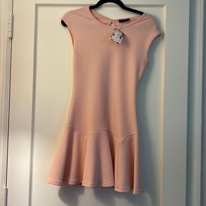 Peachy summer dress, sleeveless